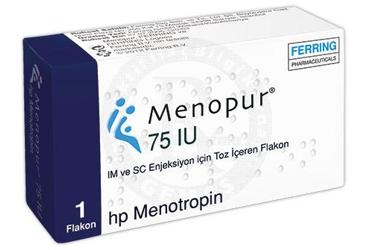 MENOPUR 75 IU IM VE SC ENJEKS�YON ���N TOZ ��EREN FLAKON (1 FLAKON+1 AMPUL)
